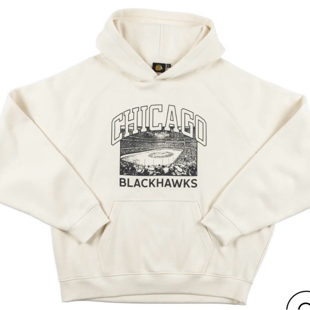 Chicago Blackhawks Stadium Cream Hoodie